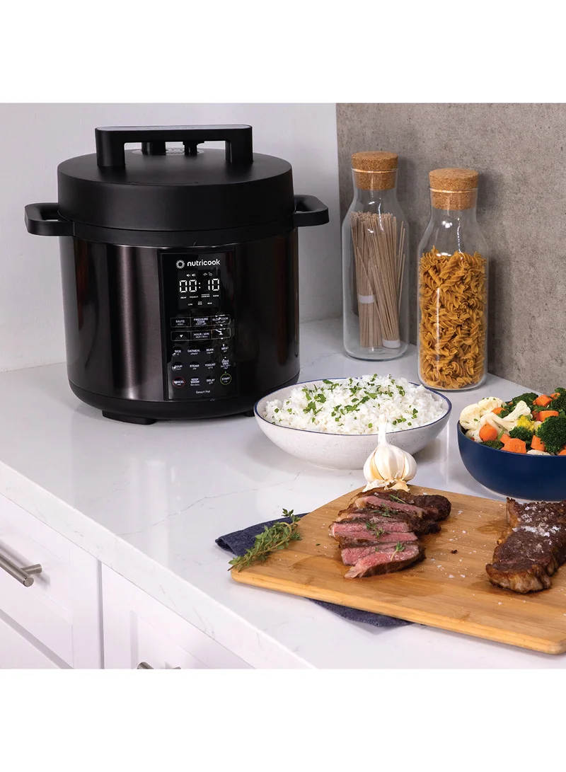 نيوتري كوك قدر طهي بالضغط ذكي متعدد الاستخدامات 9 في 1 8 L 1200 W SP208K أسود