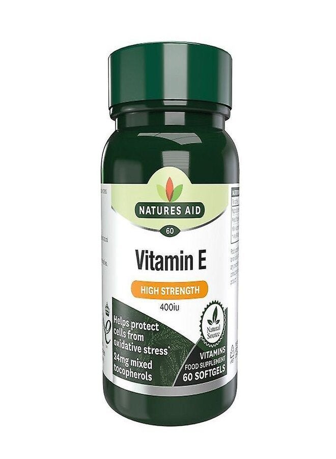 Natures Aid Vitamin E 400Iu Natural Form 60 Softgels