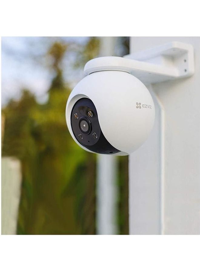 EZVIZ - H8 Pro 3K Pan & Tilt Wi-Fi Camera, 360° Panoramic Coverage, AI-Powered Human / Vehicle Shape Detection, Auto-Tracking, Active Defense with Siren and Strobe Light, Color Night Vision, Two-Way Talk, Supports MicroSD Cards (Up to 512 GB) & EZVIZ CloudPlay Storage - Image 1