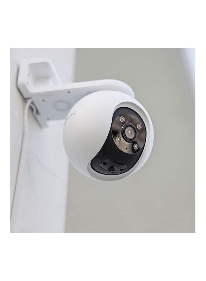 EZVIZ - H8 Pro 3K Pan & Tilt Wi-Fi Camera, 360° Panoramic Coverage, AI-Powered Human / Vehicle Shape Detection, Auto-Tracking, Active Defense with Siren and Strobe Light, Color Night Vision, Two-Way Talk, Supports MicroSD Cards (Up to 512 GB) & EZVIZ CloudPlay Storage - Image 1