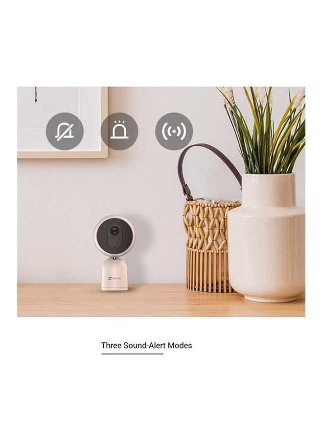 EZVIZ - CIT Security Camera, Indoor Wi-Fi Camera CCTV, 1080p, Surveillance Camera with Sleep Mode, Motion Detection, Night Vision, Two Way Talk, Three Sound-Alerts Modes, 2_4GHz - CS-C1T-A0-1D2WF White - Image 1