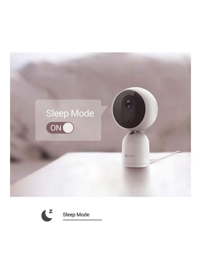EZVIZ - CIT Security Camera, Indoor Wi-Fi Camera CCTV, 1080p, Surveillance Camera with Sleep Mode, Motion Detection, Night Vision, Two Way Talk, Three Sound-Alerts Modes, 2_4GHz - CS-C1T-A0-1D2WF White - Image 1