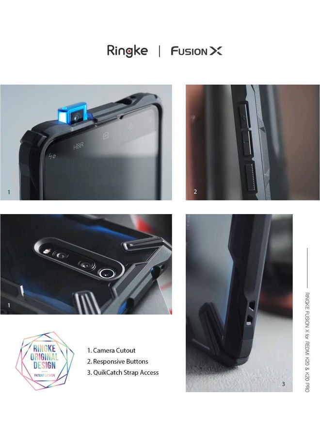 Ringke - Xiaomi Mi 9T / Mi 9T Pro / Redmi K20 / K20 Pro / K20 Pro Premium Case TPU And PC Cover Fusion-X Design Black - Image 1