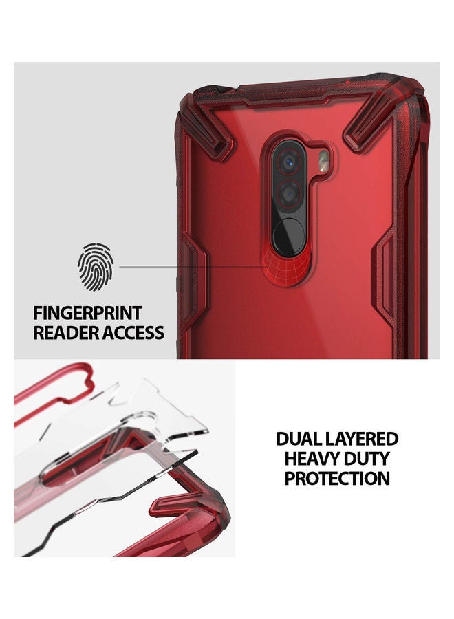 Xiaomi Pocophone F1 Poco F1 Case TPU And PC Cover Fusion X Design Ruby Red