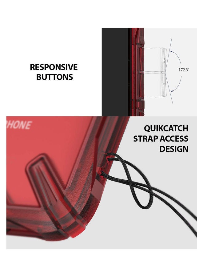 Xiaomi Pocophone F1 Poco F1 Case TPU And PC Cover Fusion X Design Ruby Red