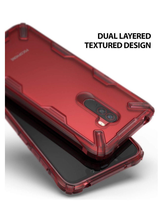 Xiaomi Pocophone F1 Poco F1 Case TPU And PC Cover Fusion X Design Ruby Red