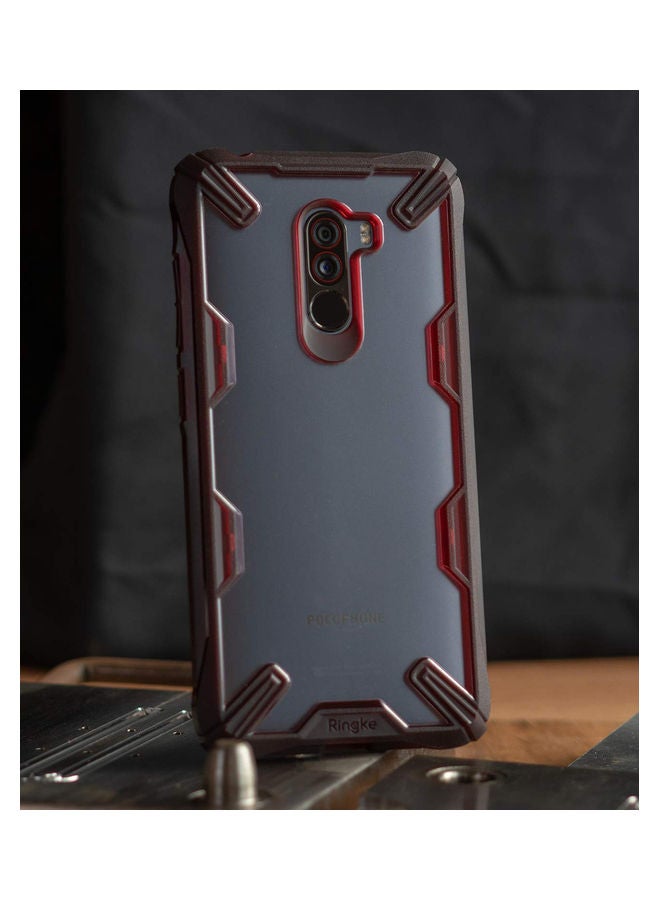 Xiaomi Pocophone F1 Poco F1 Case TPU And PC Cover Fusion X Design Ruby Red