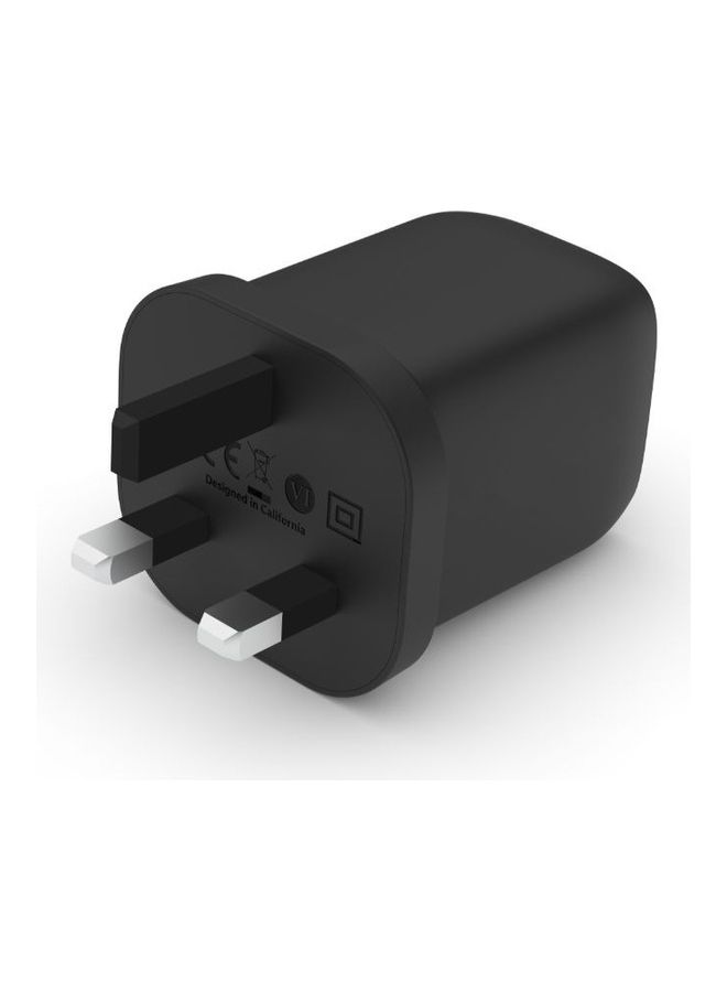 belkin - 65W Dual USB Type C Wall Charger With GaN Technology   Fast ChargIng Power Delivery 3.0   Compatible With iPhone iPad MacBook Samsung Galaxy Pixel And More   Black Black - Image 1