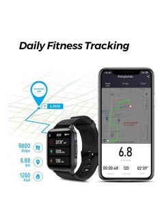 SoundPEATS Smart Watch 1 Including Sports Modes Compatible With iPhone Android Phones Fitness Heart Rate Monitor Sleep Quality Tracker Call And Message Alert Swimming Waterproof 1.4 Inch Touch Screen Black  - Image 3