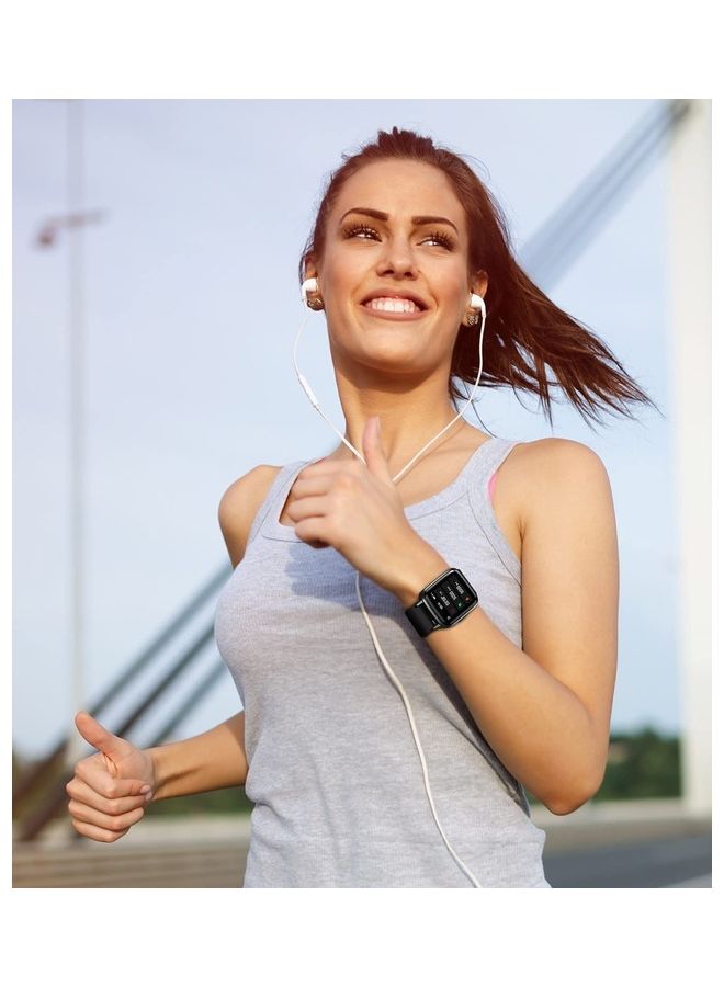 SoundPEATS - Smart Watch 1 Including Sports Modes Compatible With iPhone Android Phones Fitness Heart Rate Monitor Sleep Quality Tracker Call And Message Alert Swimming Waterproof 1.4 Inch Touch Screen Black - Image 1