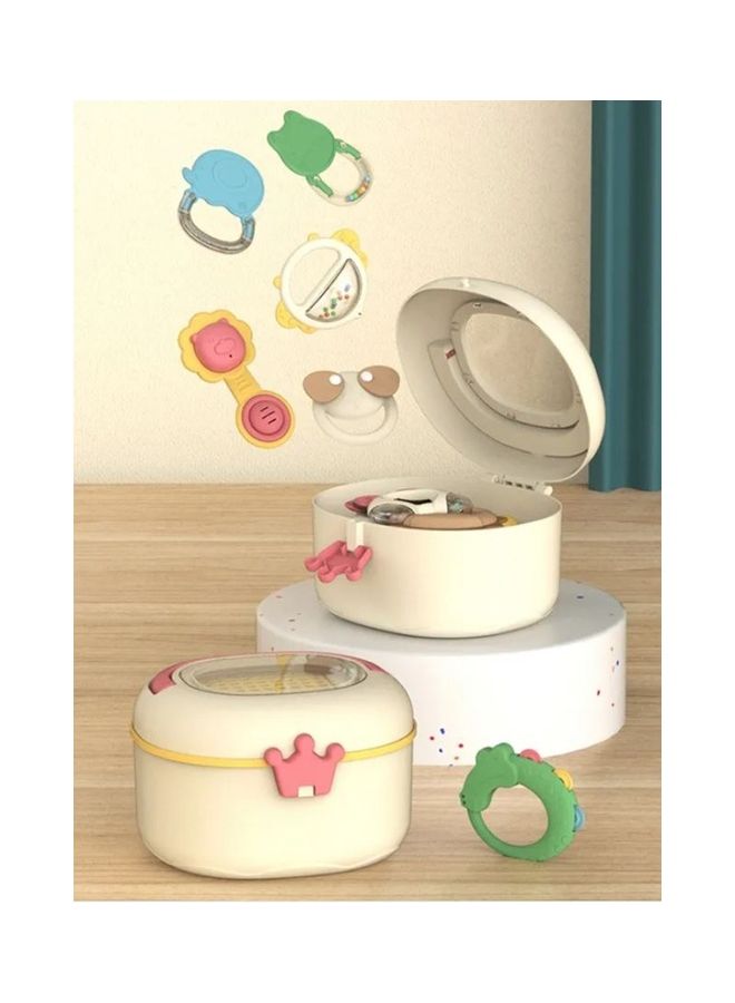 HUANGER Early Learning Cute Baby Teethers Rattles Set Baby Toys With Storage Box Baby Teether Toy - Image 4