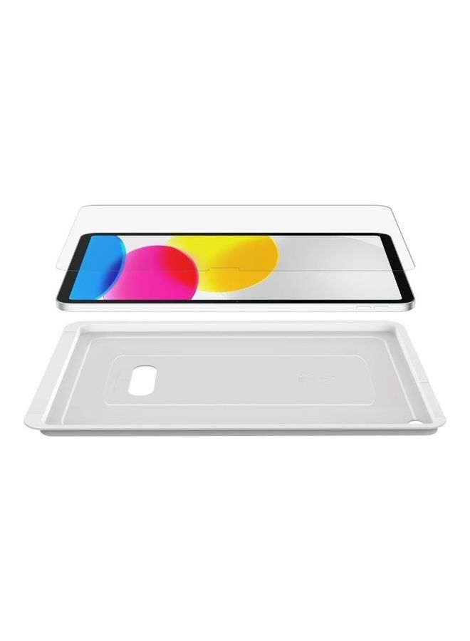 belkin - Screenforce Tempered Glass Screen Protector For iPad 10Th Generation - Apple Pencil Compatible, Edge-To-Edge Fit - Includes Easy Align Tray For Bubble-free Installation Clear - Image 1