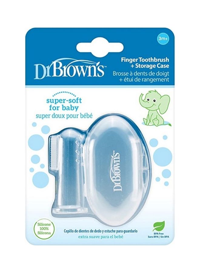 Dr. Brown’s Silicone Finger Toothbrush With Case  - Image 1