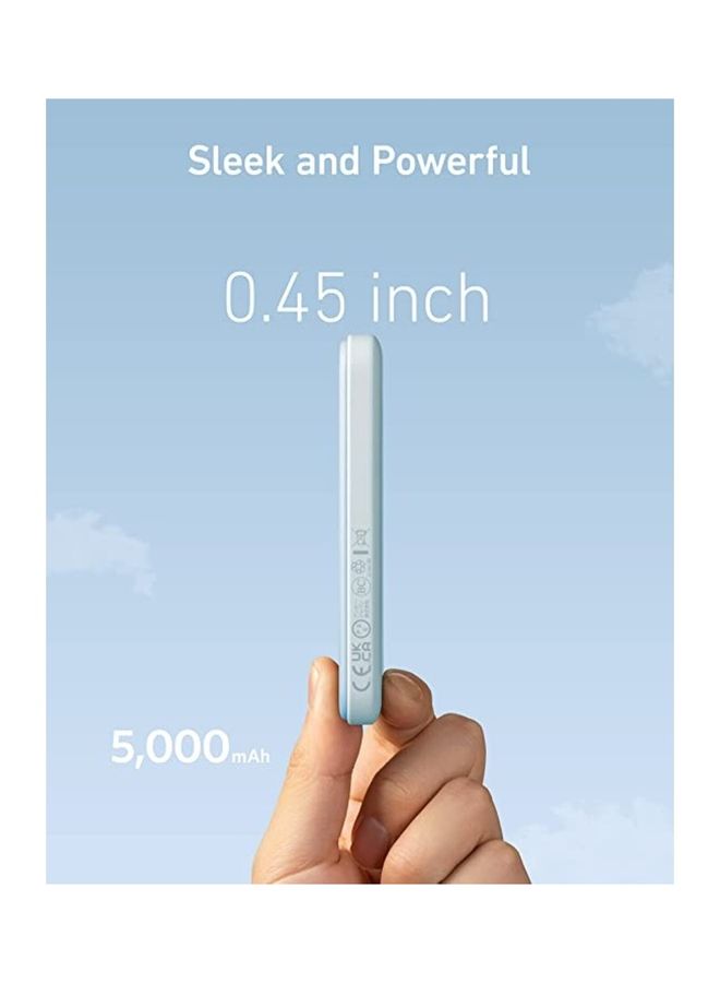 Anker - PowerCore 621 MagGo Slim 5000 Blue - Image 1