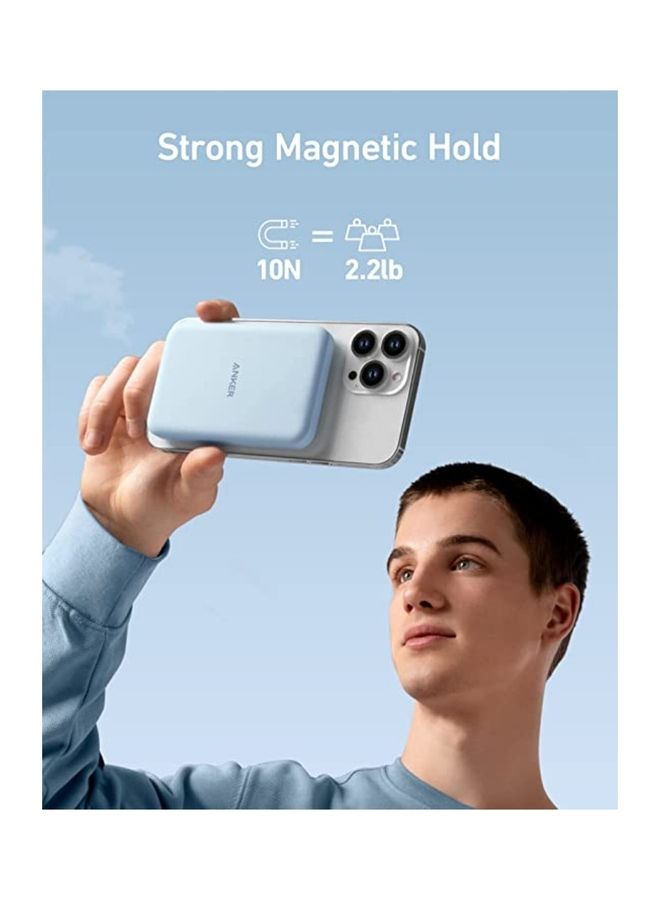 Anker - PowerCore 621 MagGo Slim 5000 Blue - Image 1