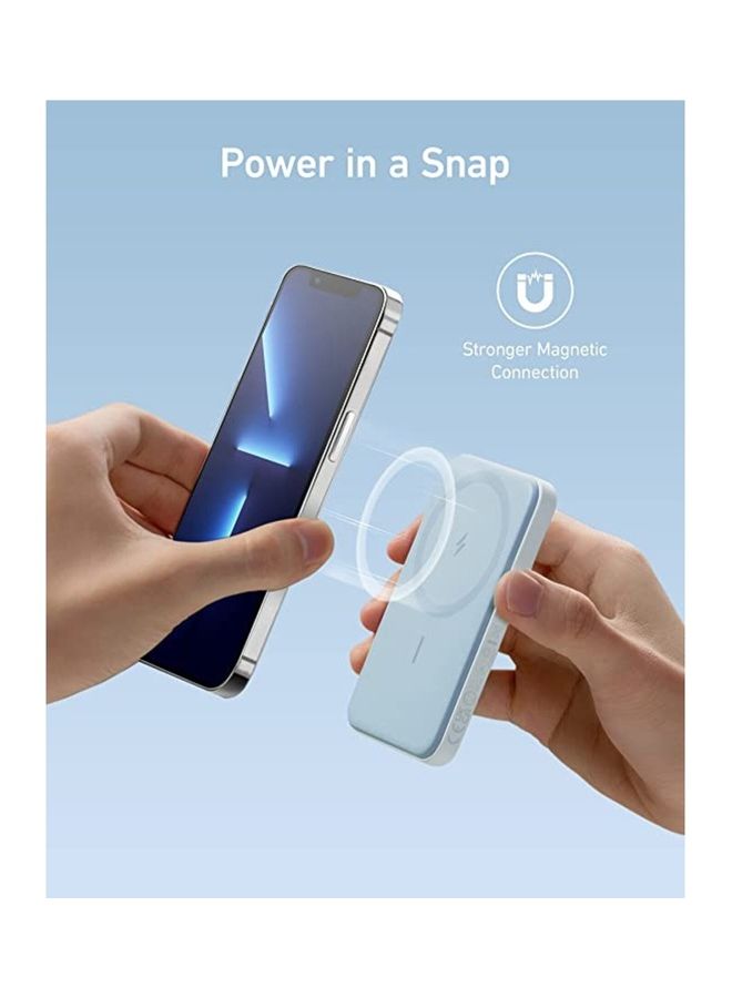 Anker - PowerCore 621 MagGo Slim 5000 Blue - Image 1