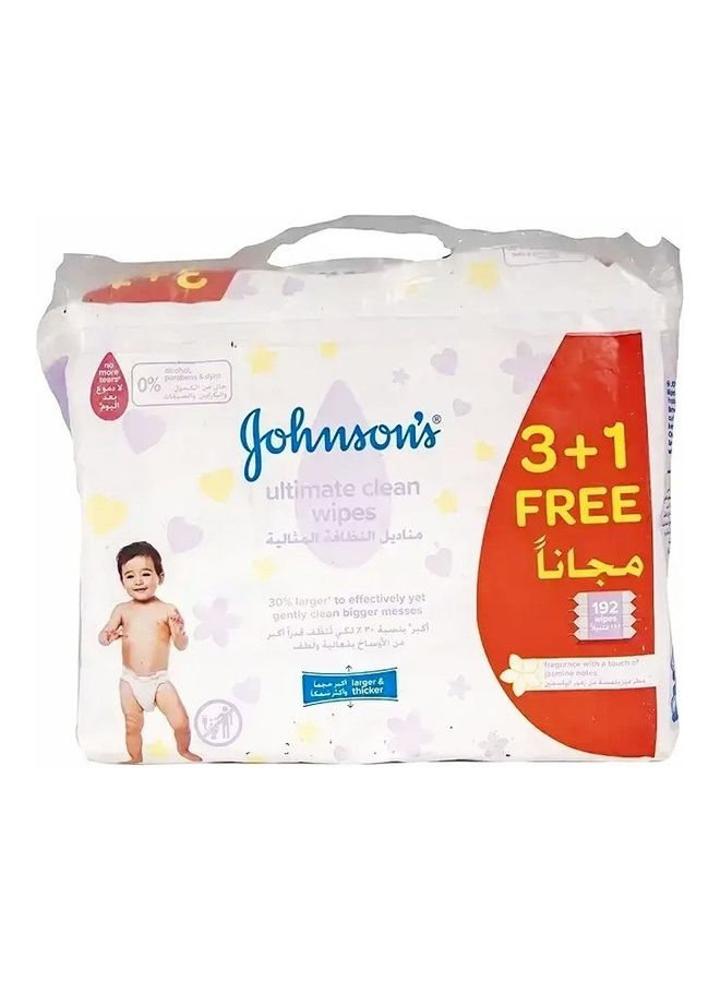 Johnson's Clean Wipes 192's 