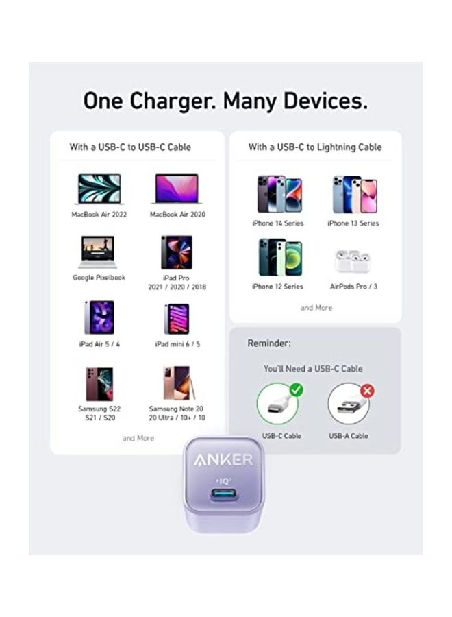 Anker 511 Charger Nano3 30W Black  - Image 3
