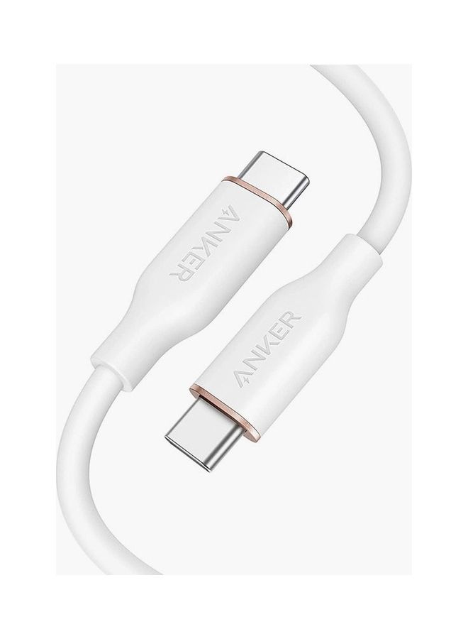 PowerLine III Flow USB C To USB C Cable 100W 6Ft White