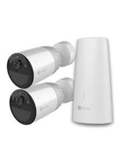 EZVIZ 4Mp 12900Mah Compatible With Solar Panel C 2 Camera 1 Base Station  - Image 1