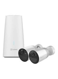 EZVIZ 4Mp 12900Mah Compatible With Solar Panel C 2 Camera 1 Base Station  - Image 2