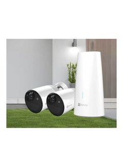 EZVIZ 4Mp 12900Mah Compatible With Solar Panel C 2 Camera 1 Base Station  - Image 4