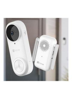 EZVIZ DB2C Wire-Free Video Doorbell With Chime Wireless Smart Home Security Camera  - Image 5
