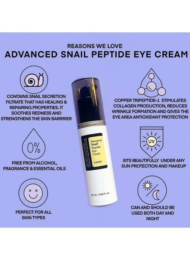 Cosrx - Advanced Snail Peptide Eye Cream White 25ml - Image 1