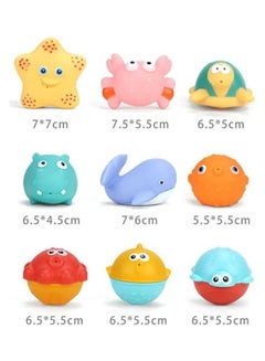 HUANGER Funny Color Water Toy Baby Bath Toys Shark Net Shower Bath Toys  - Image 5