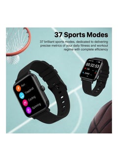 Bluetooth 5.3 Health and Fitness Tracker with Media Storage, 1.78 AMOLED Display, 20 Day Battery Life, 37 Sports Modes and IP68 Water Resistance for iPhone 14, Galaxy S22, ProWatch-M18 BLACK - v1683286397/N53404072A_4