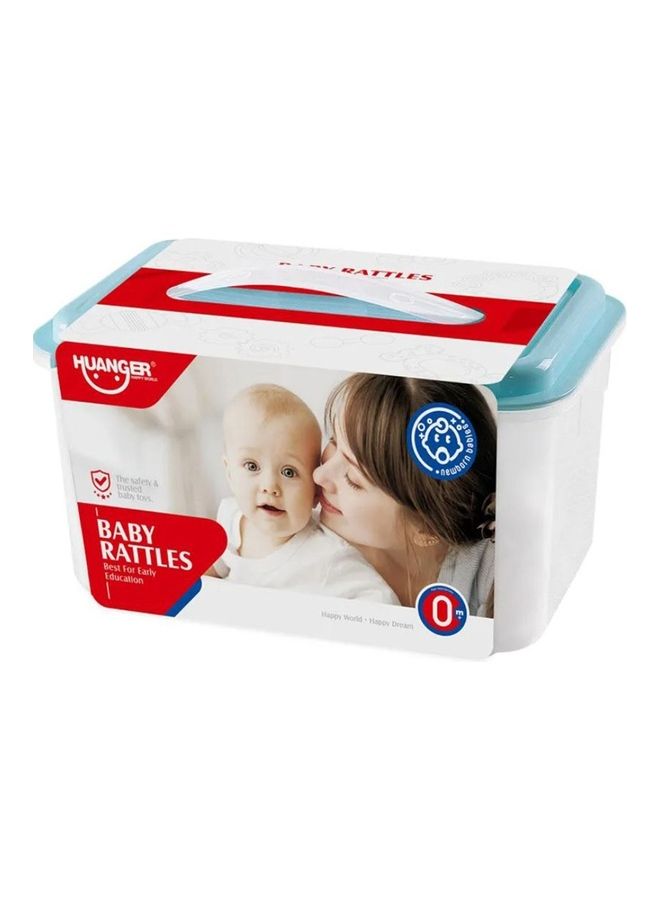 HUANGER He0128 Round Shape Infant Teeth And Rattle Non-Toxic Cheaper Plastic Baby Rattle Set - Image 2