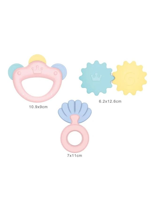 HUANGER He0128 Round Shape Infant Teeth And Rattle Non-Toxic Cheaper Plastic Baby Rattle Set - Image 5