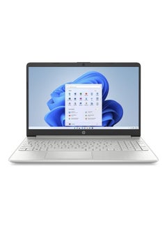 إتش بي كمبيوتر محمول 15s-FQ5040NE بشاشة مقاس 15.6 بوصة ومعالج Core i7 1255u وذاكرة وصول عشوائي سعة 16 جيجابايت ومحرك أقراص SSD سعة 512 جيجابايت وبطاقة رسومات Intel UHD ونظام التشغيل Windows 11 Home  - Image 1