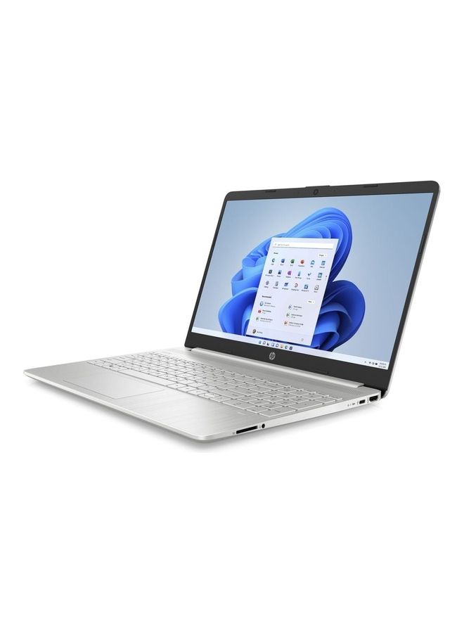HP - 15s-FQ5040NE (Upgraded Version) Laptop With 15.6-Inch Display, Core i7 1255u Processor/16GB RAM/512GB SSD/Intel UHD Graphics/Windows 11 Home English/Arabic Natural Silver - Image 1