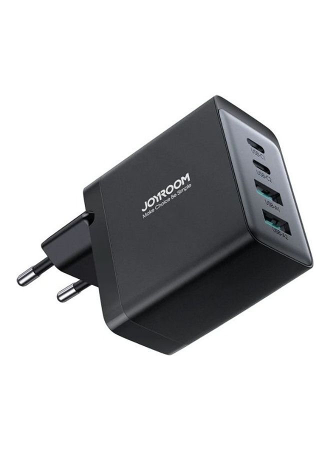 JOYROOM PD67W 4Ports GaN 2 USB C - 2 USB A Fast Charger Laptop Charging Plug TypeC Power Adapter Compatible With MacBook Pro Air iPhone14 Pro Max 14 13 iPad Pro Air GalaxyS23 Ultra Laptops Phones Black  - Image 2