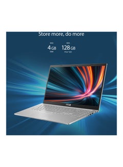 ASUS Laptop With 15.6 Inch Display, Celeron N4020 Processor/4GB RAM/128GB SSD/Intel UHD Graphics 600/Windows 11 Home + MS Office 1 Year 365 Arabic Transparent Silver  - Image 3