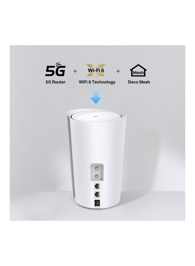 TP-LINK - Deco X50 5G AX3000 Whole Home Mesh Wi-Fi 6 Gateway White - Image 1