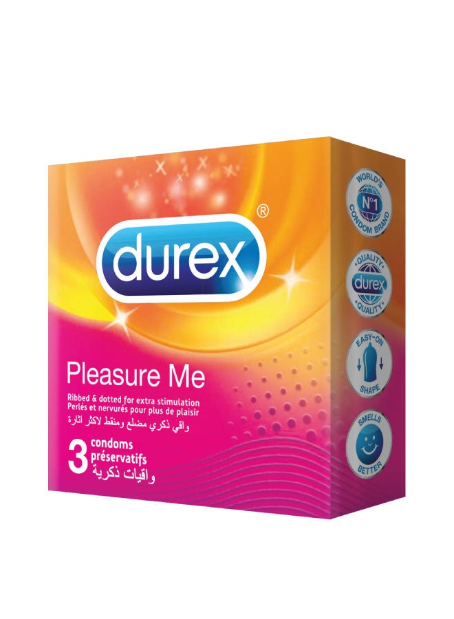 Durex 3-Pieces Pleasure Me Condoms  - Image 1