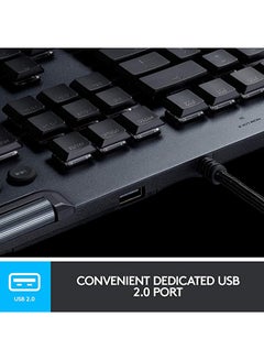 لوجيتيك لوحة مفاتيح الألعاب G815 Lightsync RGB الخطية الكربونية الميكانيكية  - Image 4