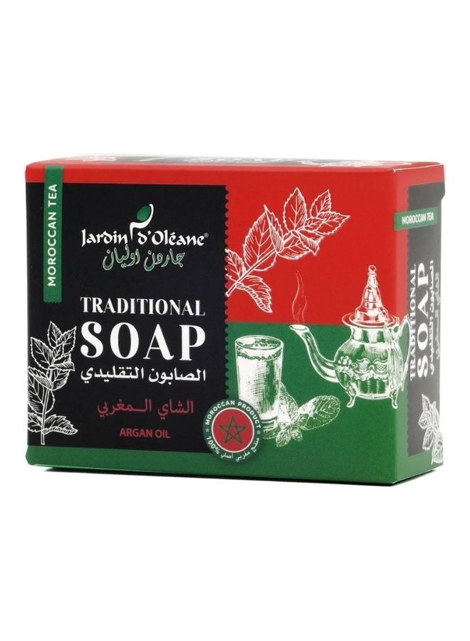 JARDIN D OLEANE Moroccan Tea Traditional Soap With Argan Oil Multicolour 100grams 