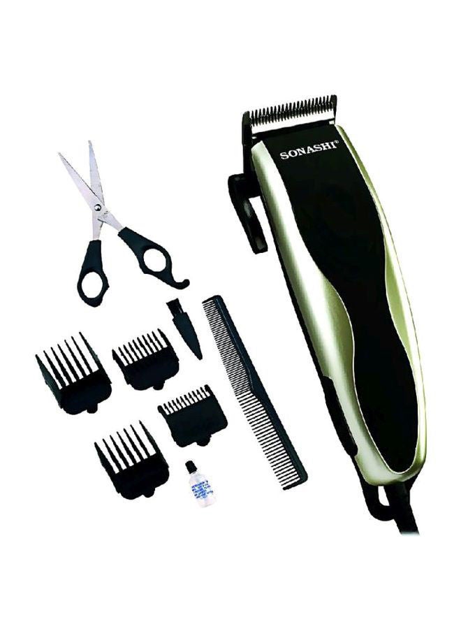 Powerful Hair Clipper with Precision Cutting Blade | Magnetic Motor for Perfect Results | Box Includes 4 Length Limit Combs | Men's Hair Clipper 9W Black/Gold Black/Gold 