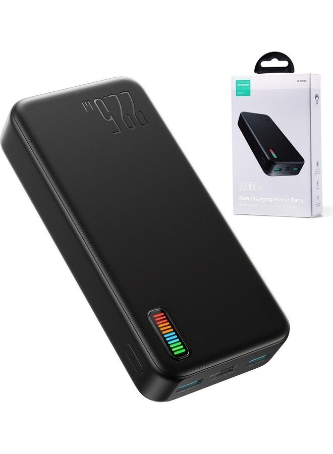 20000.0 mAh Joyroom Powerbank 20000mAh Dazzling Series 22.5W (Qp195) Black