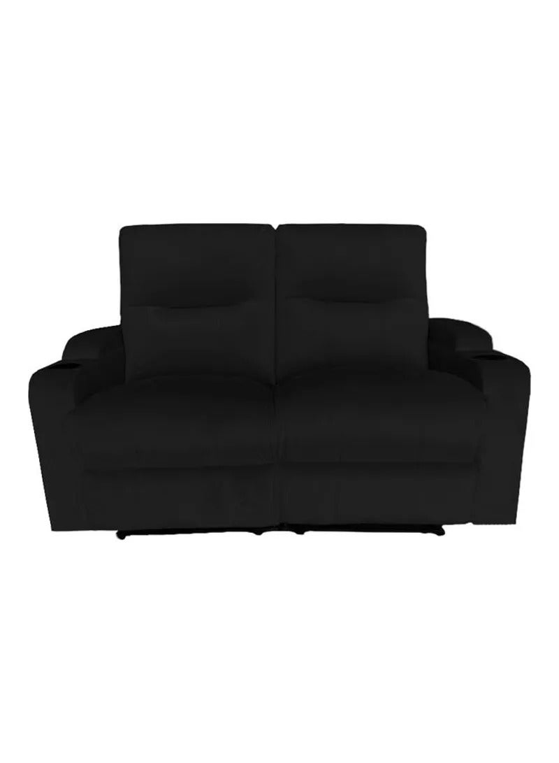 REGAL IN HOUSE Double Classic Cinematic Recliner Chair With Controllable Back Black 150x95x80cm - Image 1