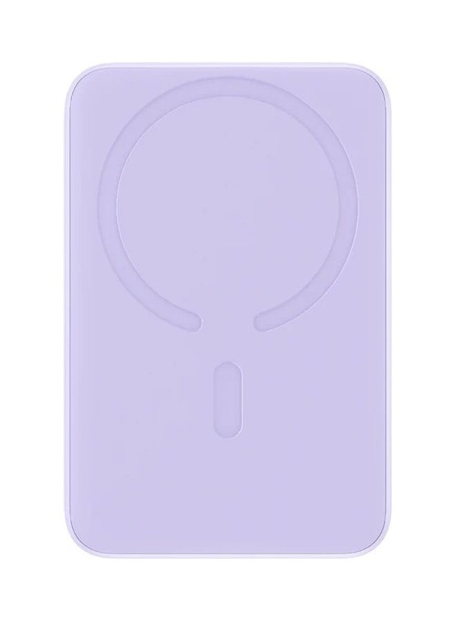 10000 mAh MagSafe Portable Charger, 10000mAh Wireless Magnetic Power Bank with 20W PD Type-C Cable, Slim Compact Battery Pack for iPhone 16/16 Pro/16 Pro Max, iPhone 15/14/13/12 Series, Fast Charging MagSafe-Compatible Charger for All Wireless Devices Purple