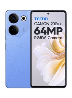 TECNO Camon 20 Pro Dual SIM Serenity Blue 8GB RAM 256GB 4G - Middle East Version  - Image 1