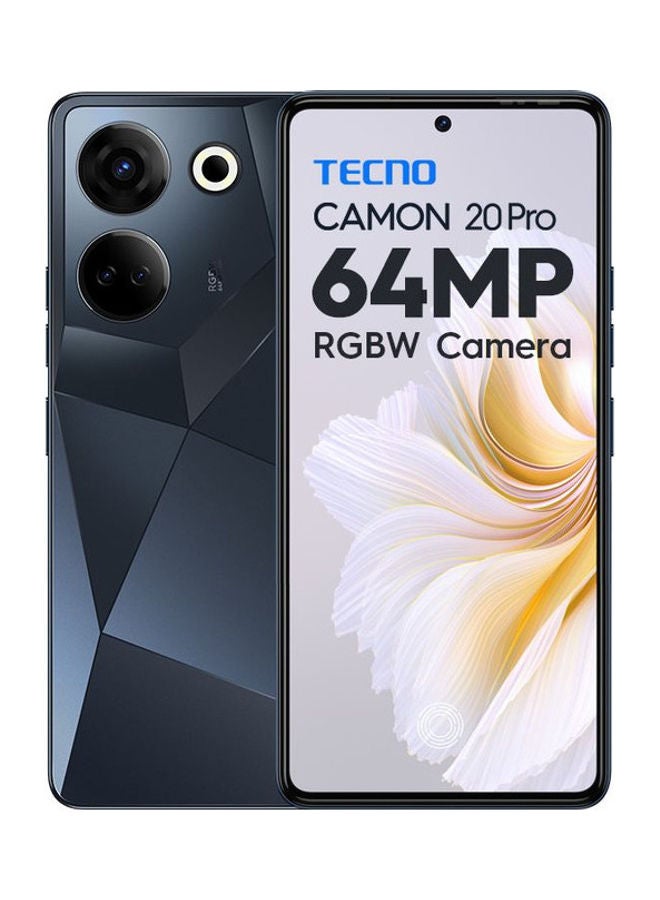 TECNO Camon 20 Pro Dual SIM Predawn Black 8GB RAM 256GB 4G - Middle East Version  - Image 1