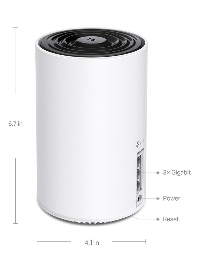 TP-LINK - Deco AXE5400 Tri Band Wi-Fi 6E Mesh System Deco XE75 Covers up to 2900 Sq. Ft, Replaces Wi-Fi Router and Extender, AI Driven Mesh, New 6GHz Band, 1 Pack, Deco XE75(1-pack) White - Image 1