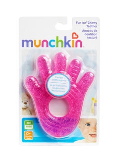 Fun Ice Chewy Teether-Pink Hand