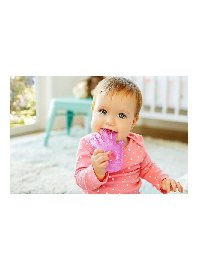 Munchkin - Fun Ice Chewy Teether-Pink Hand - Image 1
