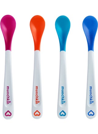 White Infant Safety Spoons, Multicolour, Pack of 4 - v1683621267/N53404487A_1